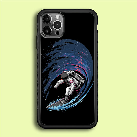 Astronaut Surfing The Sky iPhone 12 Pro Case