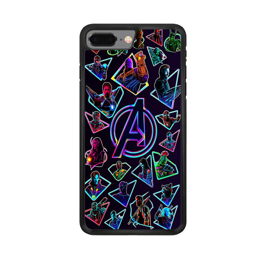 Avengers Characters Purple iPhone 8 Plus Case