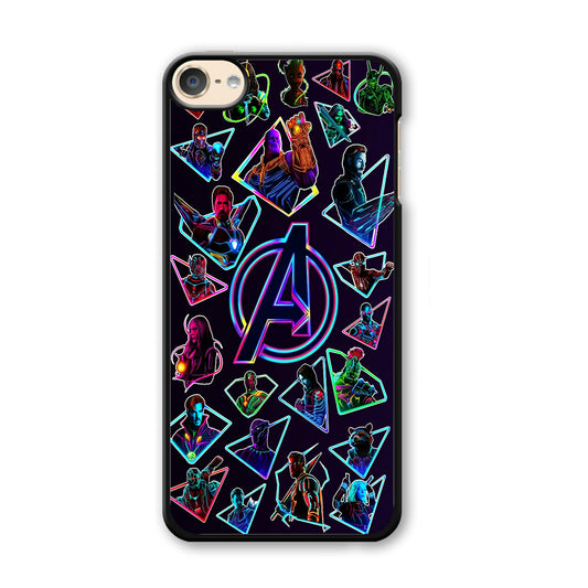 Avengers Characters Purple iPod Touch 6 Case