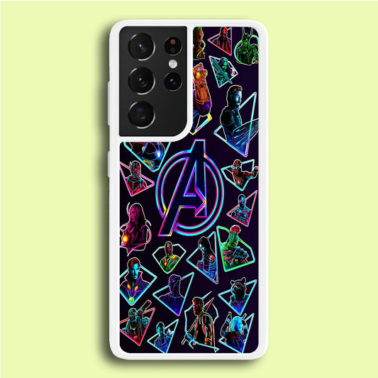 Avengers Characters Purple Samsung Galaxy S21 Ultra Case