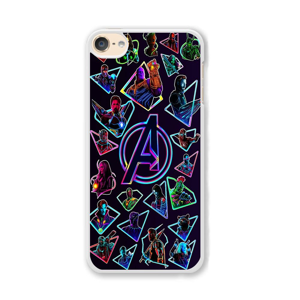 Avengers Characters Purple iPod Touch 6 Case