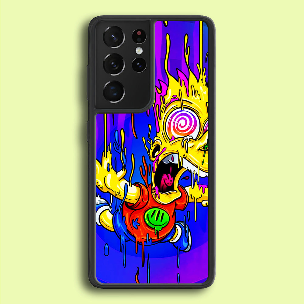 Bart Simpson Abstract Samsung Galaxy S21 Ultra Case