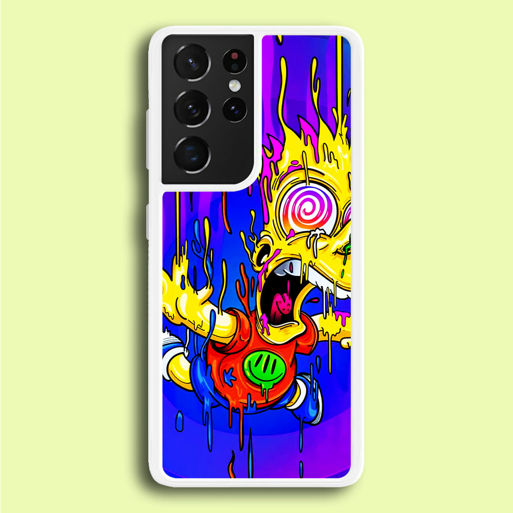 Bart Simpson Abstract Samsung Galaxy S21 Ultra Case