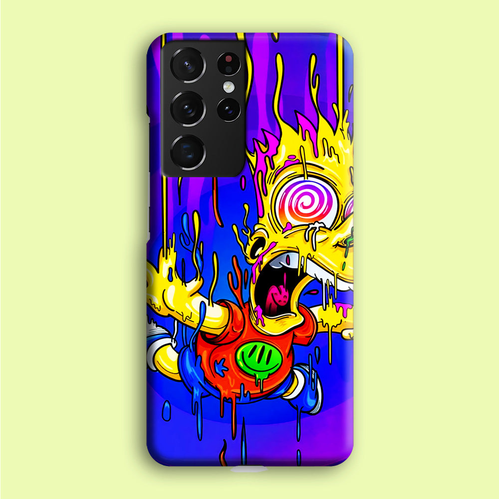 Bart Simpson Abstract Samsung Galaxy S21 Ultra Case