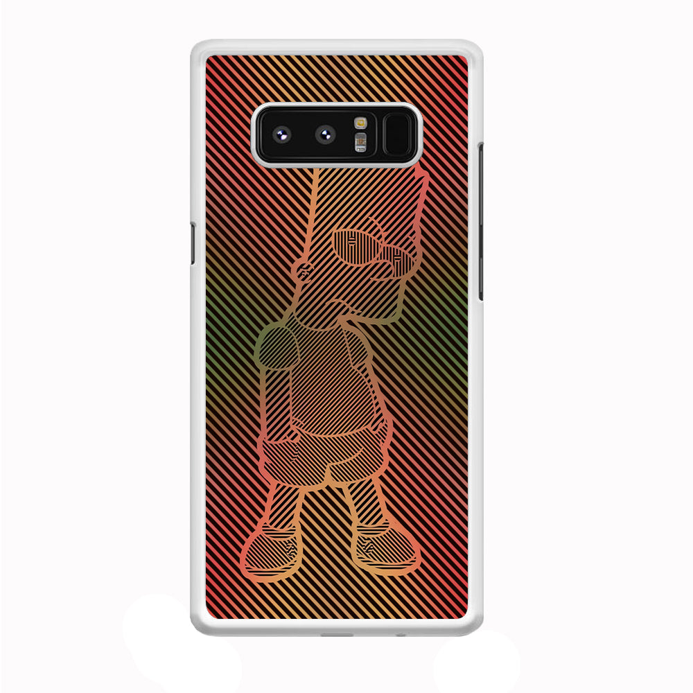 Bart Simpson Striped Colorful Samsung Galaxy Note 8 Case