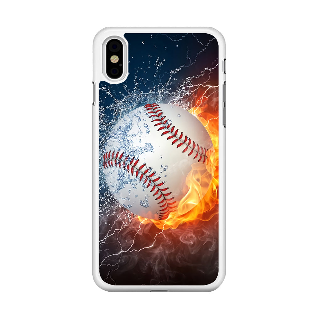 Baseball Ball Cool Art iPhone X Case