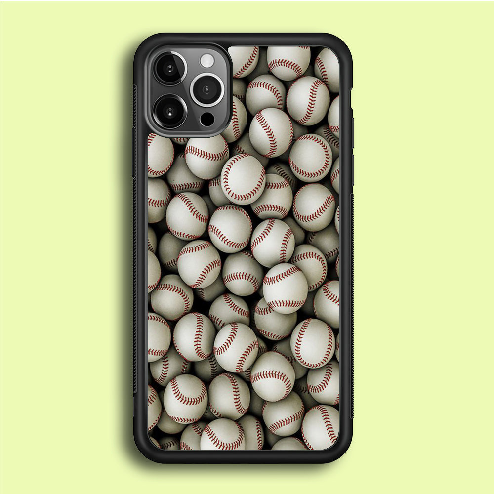 Baseball Ball Pattern iPhone 12 Pro Case