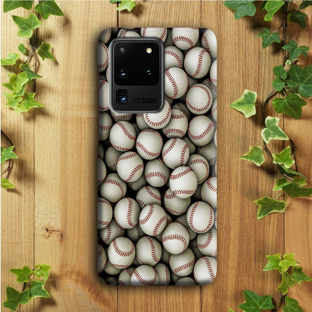 Baseball Ball Pattern Samsung Galaxy S20 Ultra Case