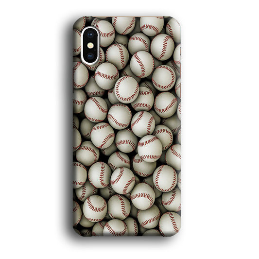 Baseball Ball Pattern iPhone Xs Max Case