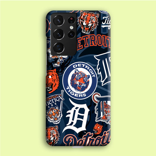 Baseball Detroit Tigers MLB 002 Samsung Galaxy S21 Ultra Case