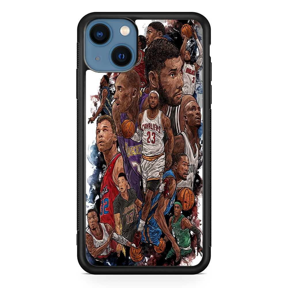 Basketball Players Art iPhone 13 Mini Case