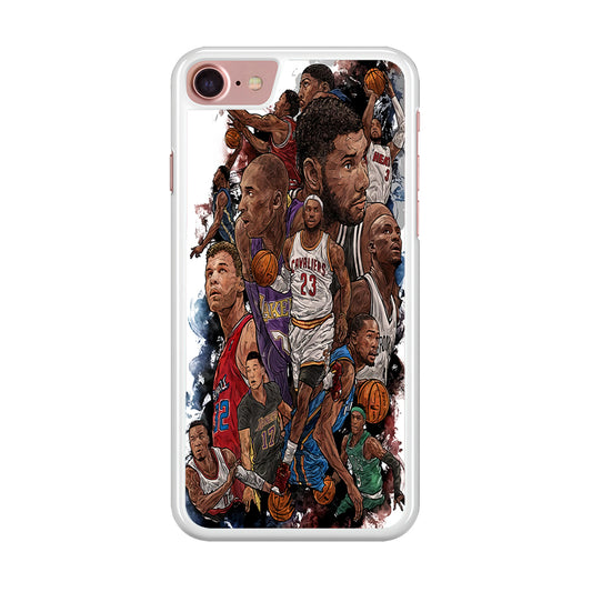 Basketball Players Art iPhone SE 2020 Case