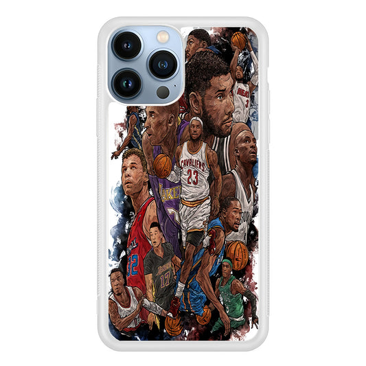 Basketball Players Art iPhone 13 Pro Case