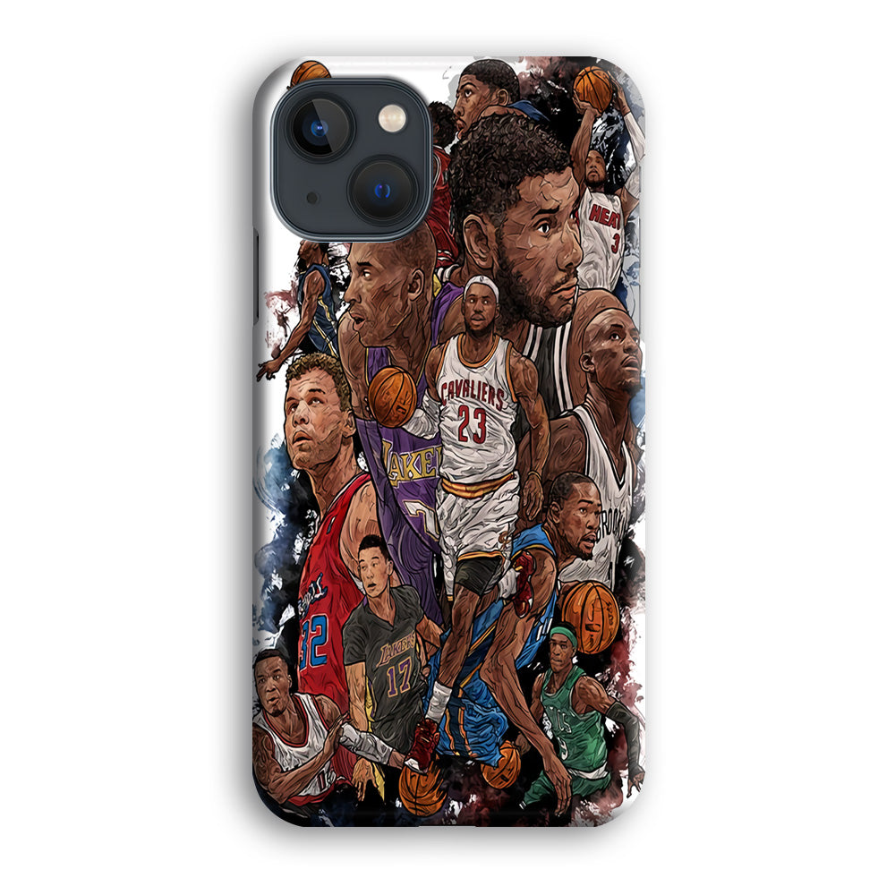 Basketball Players Art iPhone 13 Mini Case