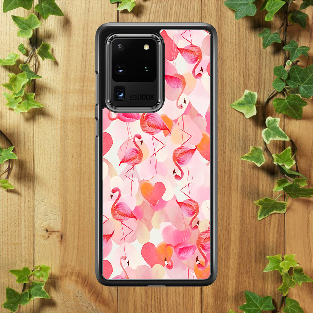 Beautiful Flamingo Art Samsung Galaxy S20 Ultra Case