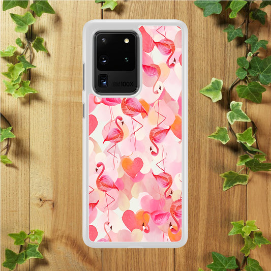 Beautiful Flamingo Art Samsung Galaxy S20 Ultra Case