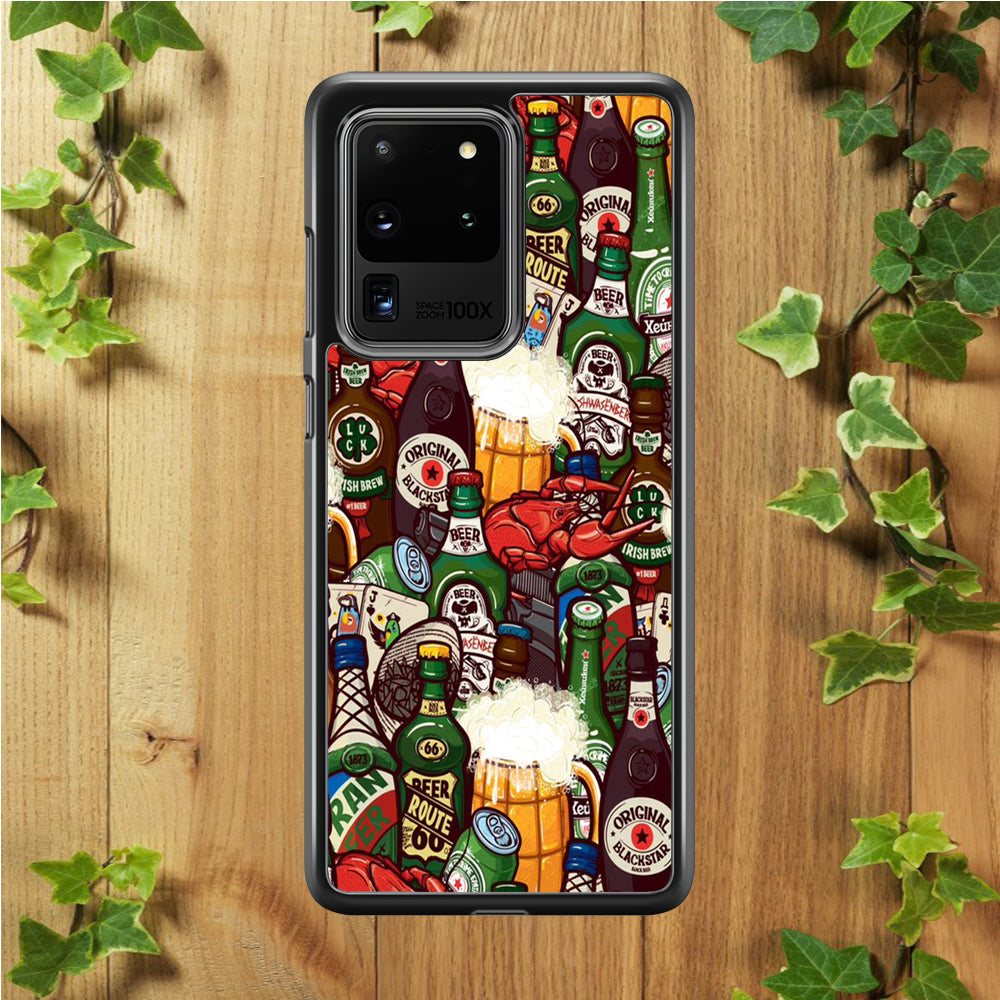 Beer Bottle Art  Samsung Galaxy S20 Ultra Case