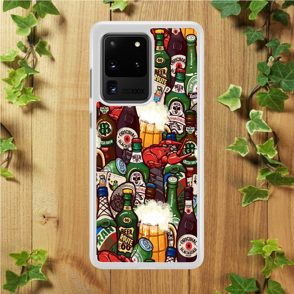 Beer Bottle Art  Samsung Galaxy S20 Ultra Case