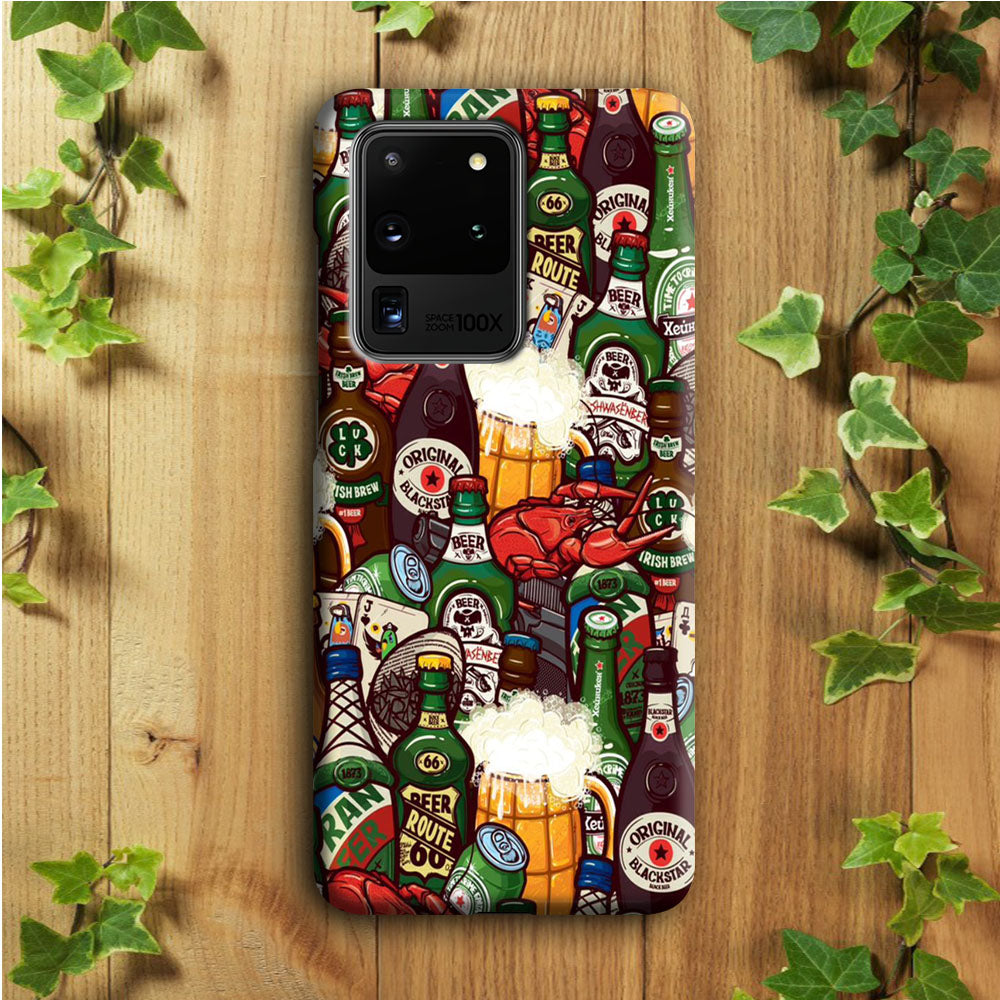 Beer Bottle Art  Samsung Galaxy S20 Ultra Case