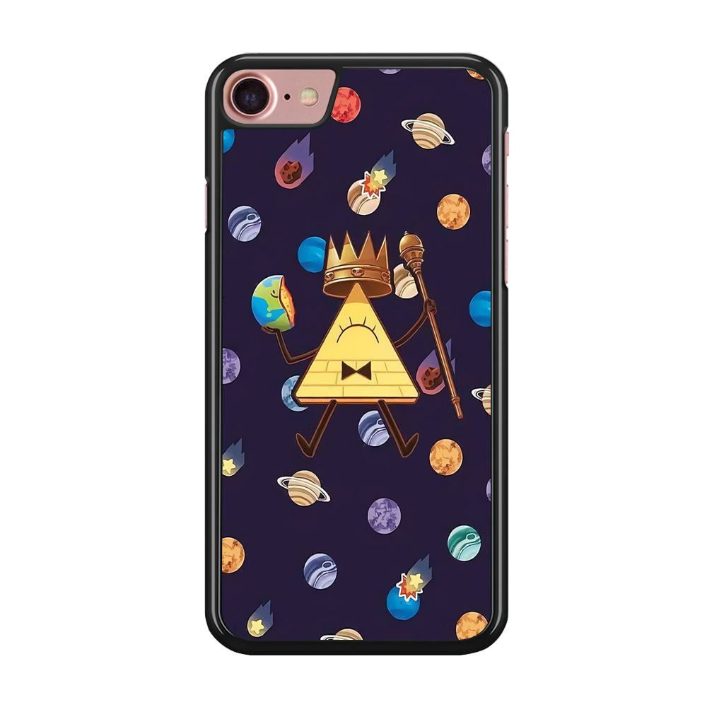 Bill Cipher and Planets Doodle iPhone 8 Case