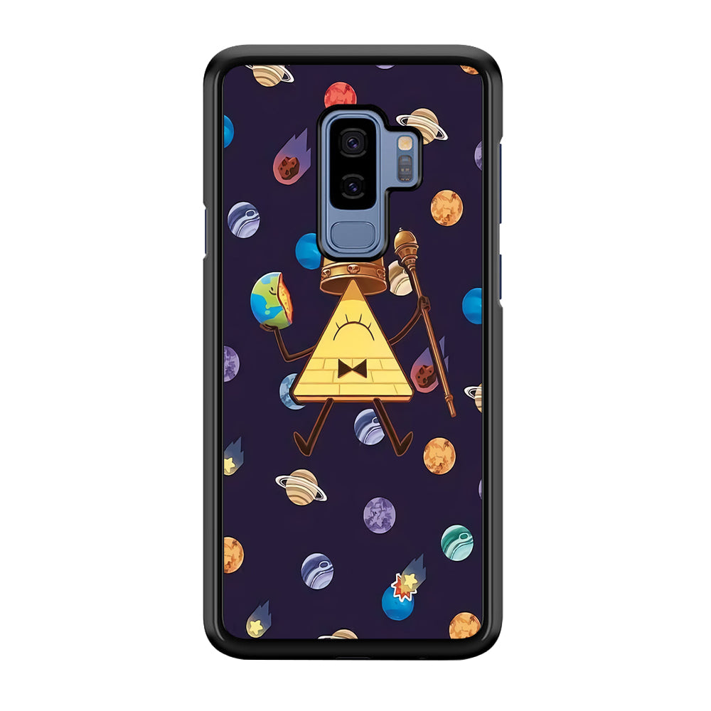 Bill Cipher and Planets Doodle Samsung Galaxy S9 Plus Case