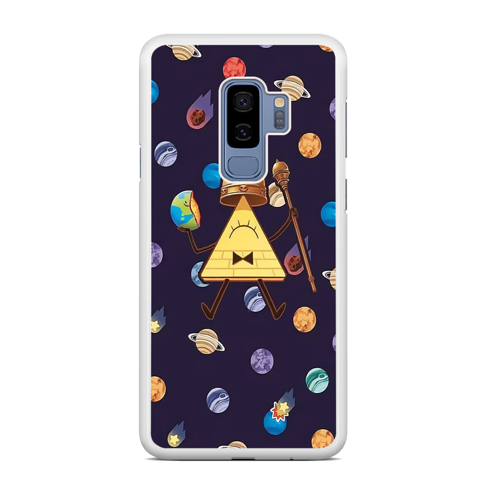 Bill Cipher and Planets Doodle Samsung Galaxy S9 Plus Case