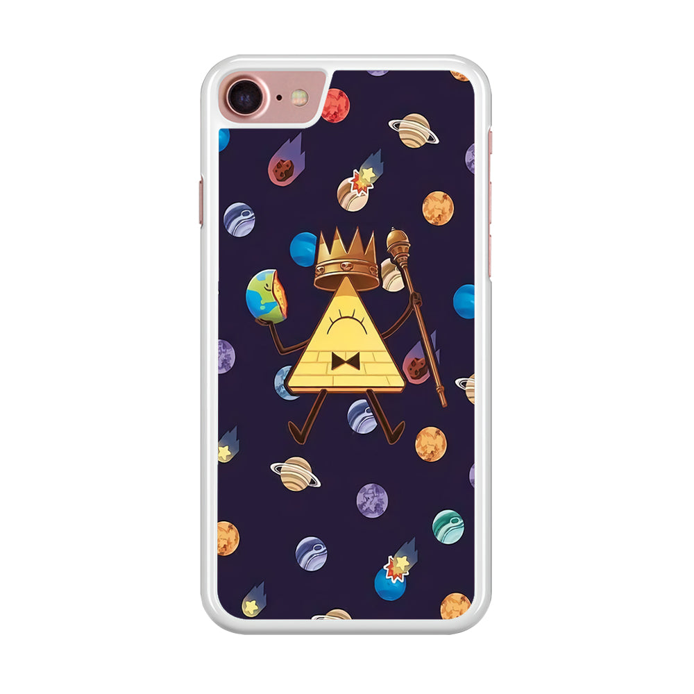 Bill Cipher and Planets Doodle iPhone 8 Case