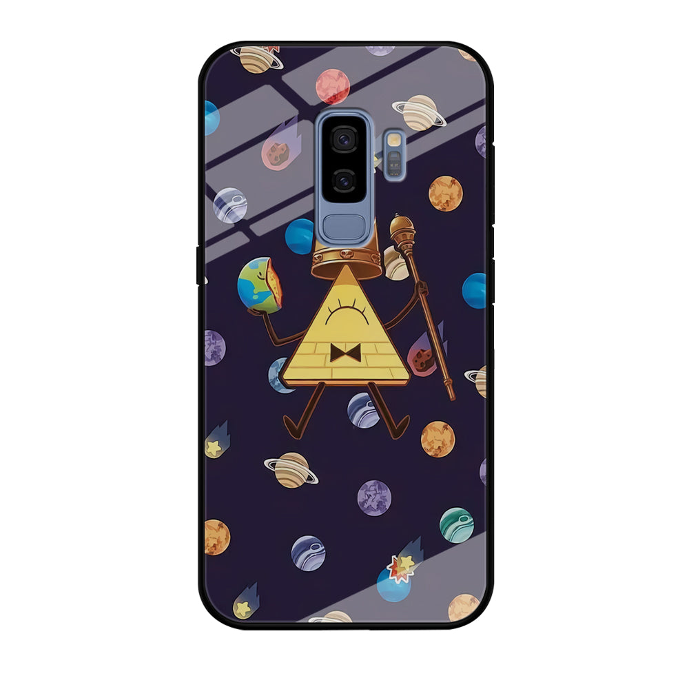 Bill Cipher and Planets Doodle Samsung Galaxy S9 Plus Case