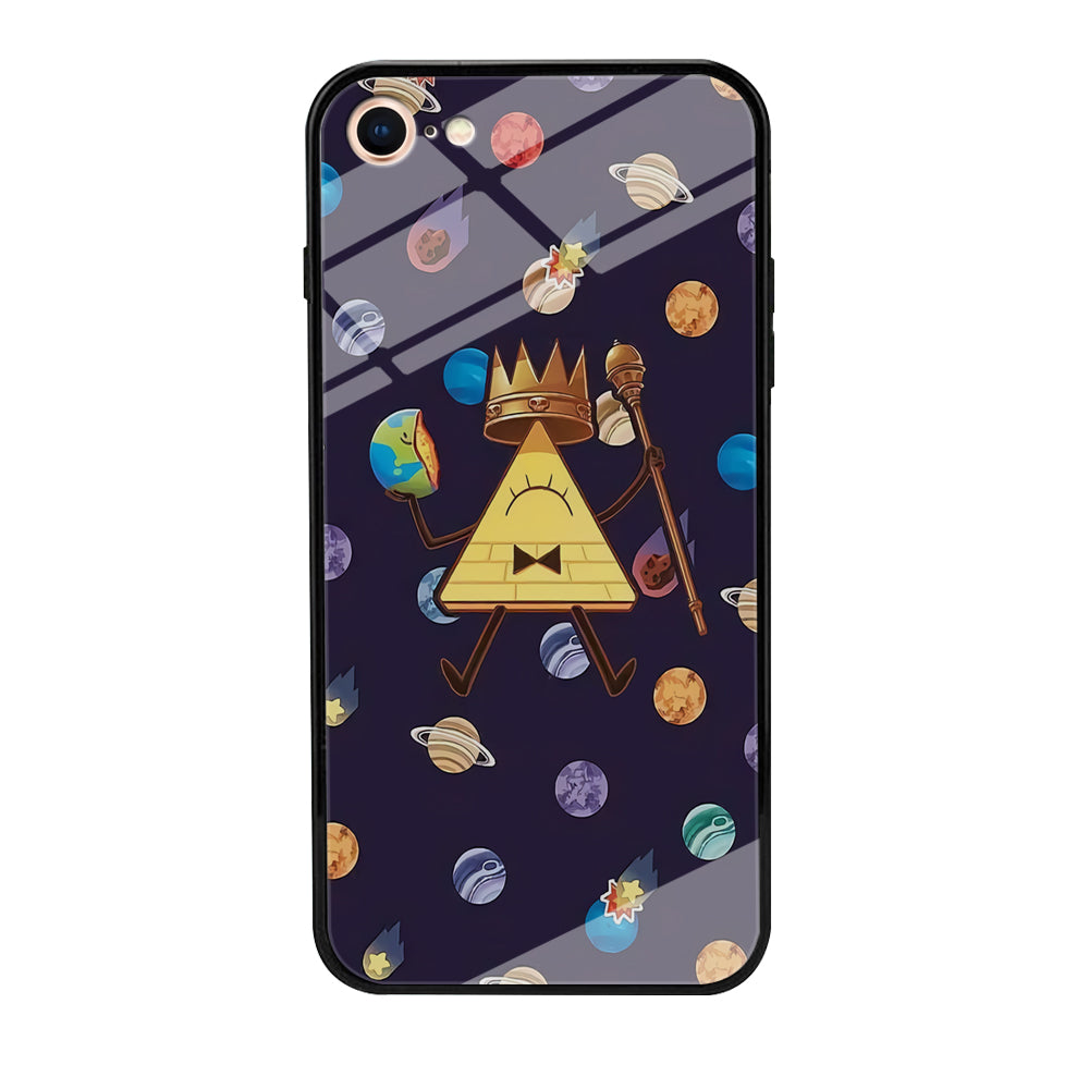 Bill Cipher and Planets Doodle iPhone 8 Case