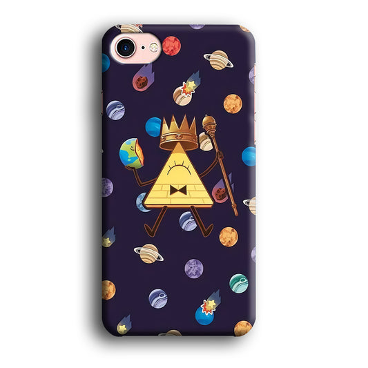 Bill Cipher and Planets Doodle iPhone 8 Case