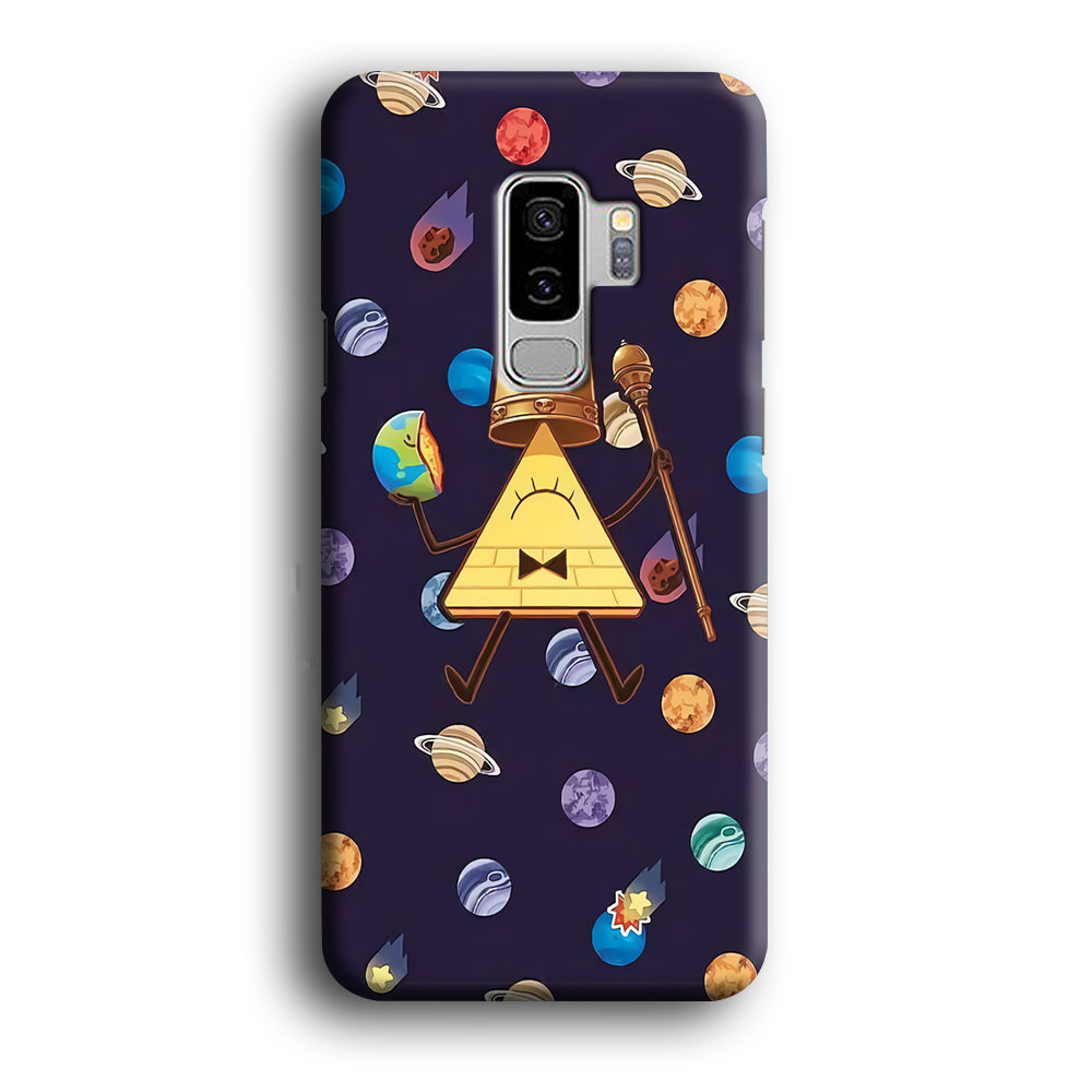 Bill Cipher and Planets Doodle Samsung Galaxy S9 Plus Case