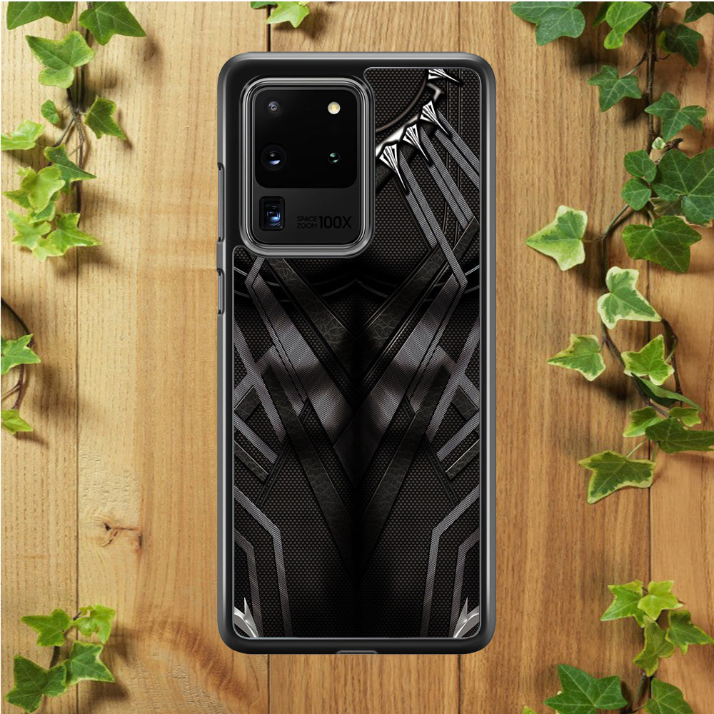 Black Panther Suit Samsung Galaxy S20 Ultra Case