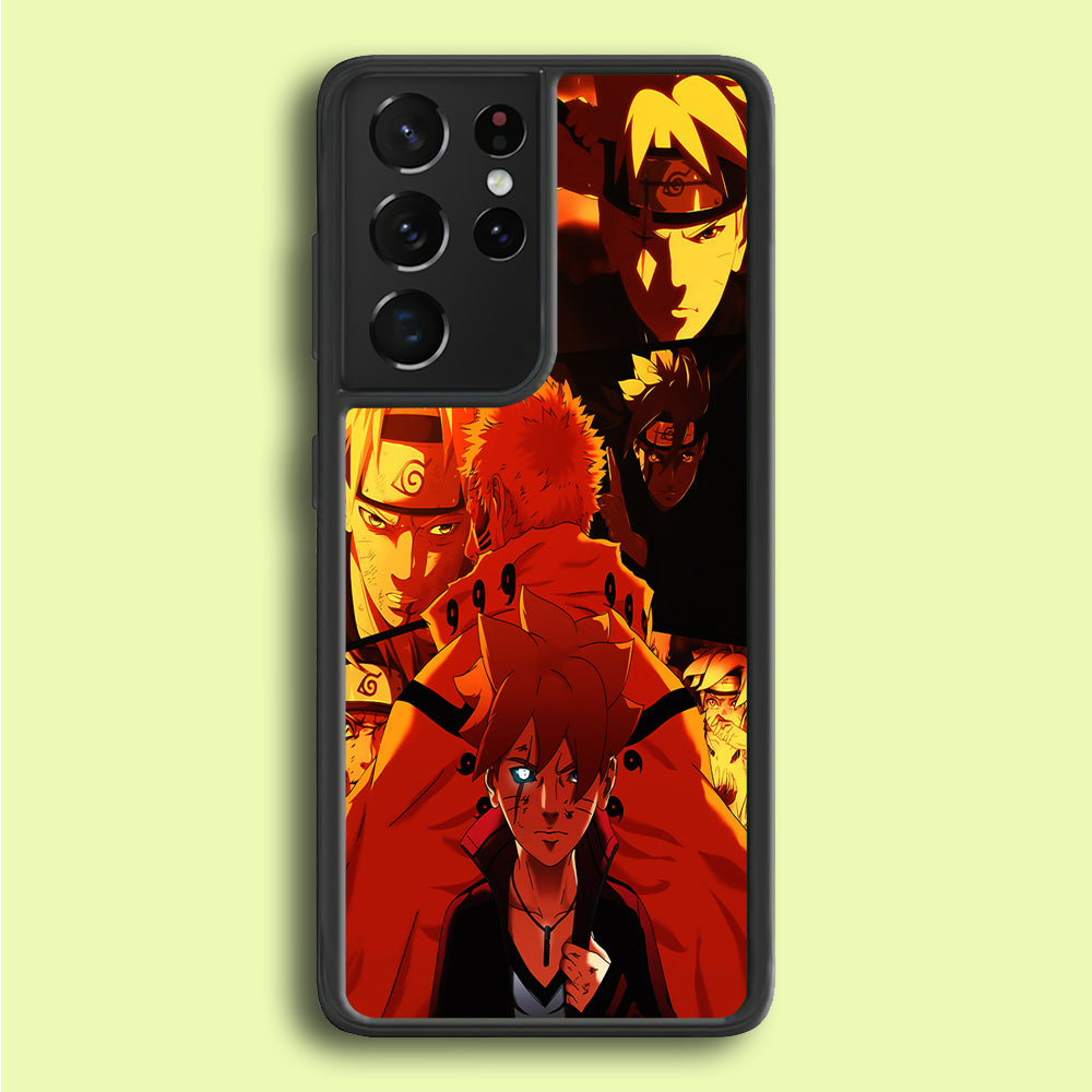 Boruto and Naruto Samsung Galaxy S21 Ultra Case