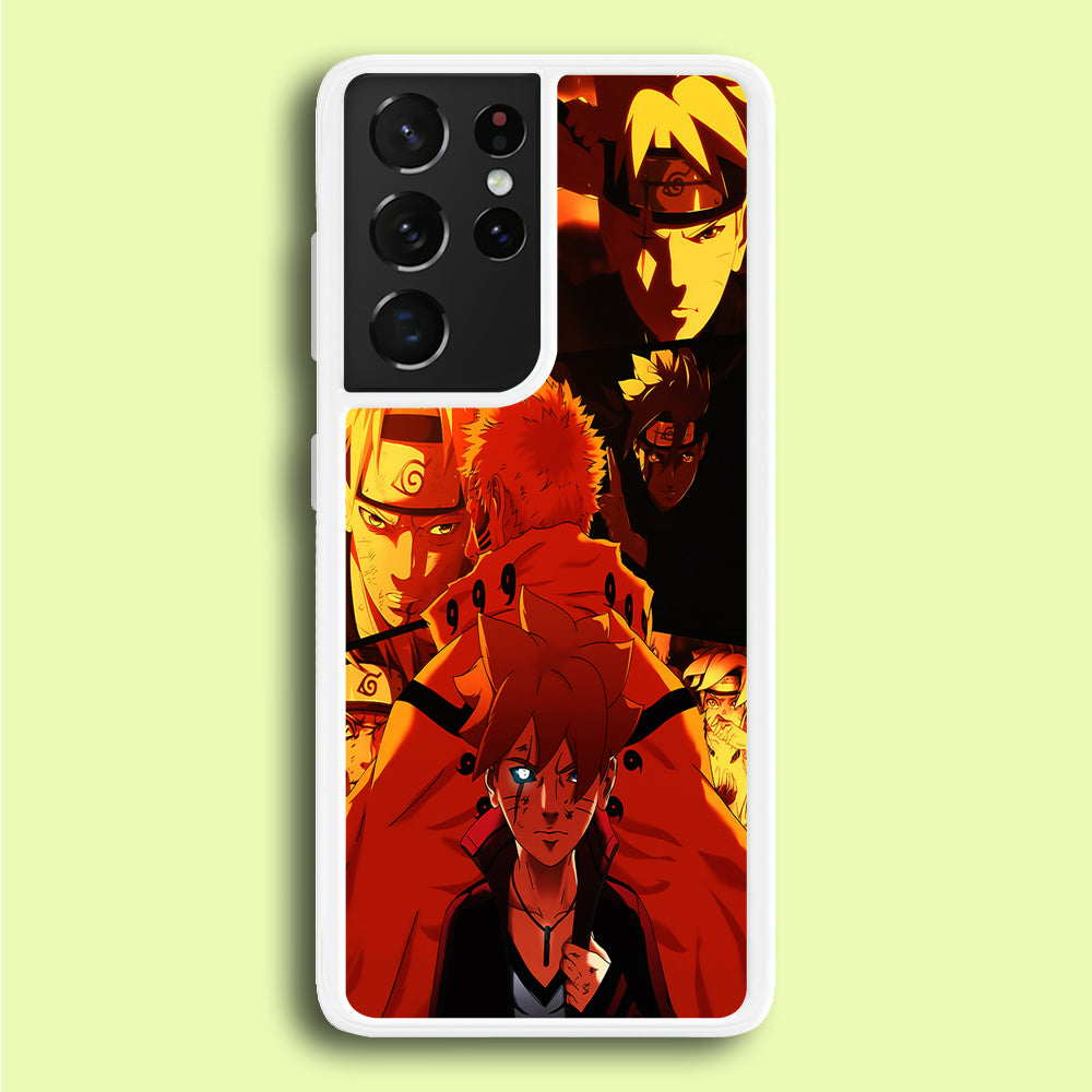 Boruto and Naruto Samsung Galaxy S21 Ultra Case