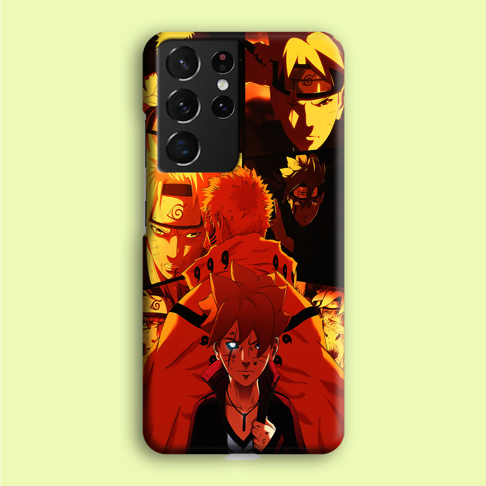 Boruto and Naruto Samsung Galaxy S21 Ultra Case