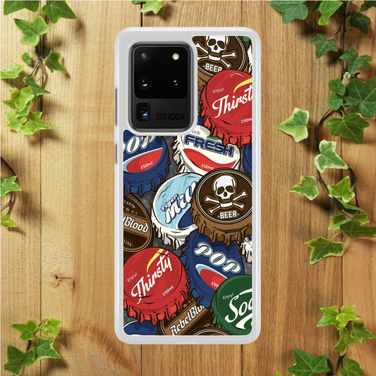 Bottle Cap Doodle  Samsung Galaxy S20 Ultra Case