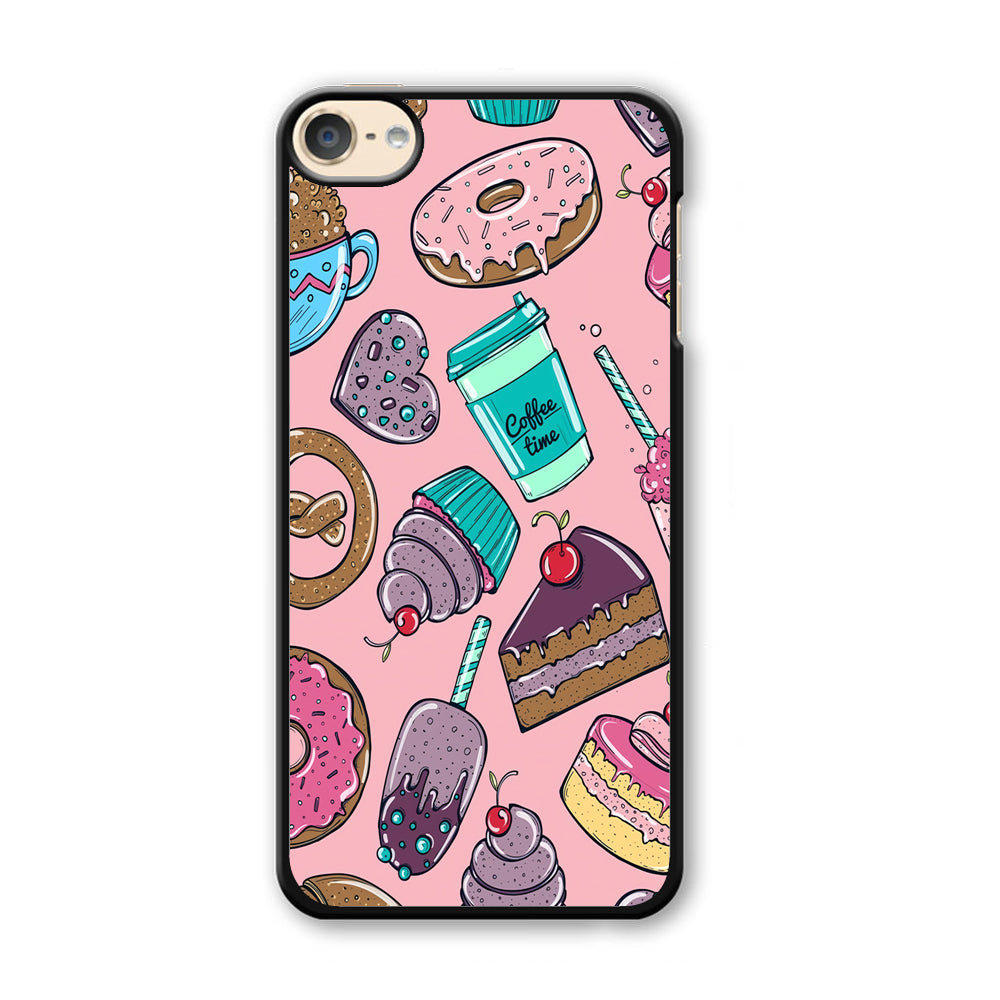 Cake and Snack Doodle iPod Touch 6 Case