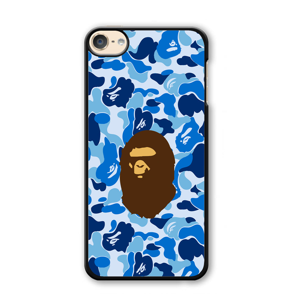 Camo Blue Head Monkey iPod Touch 6 Case