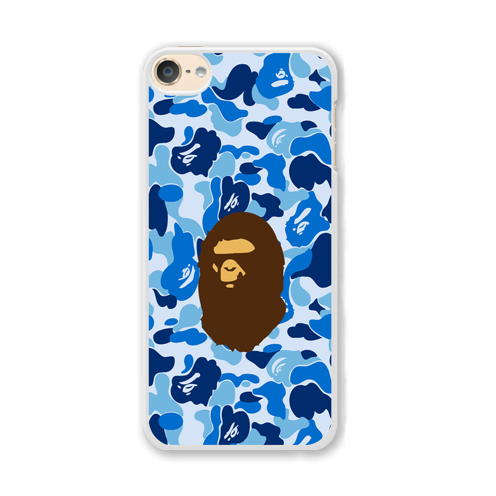 Camo Blue Head Monkey iPod Touch 6 Case