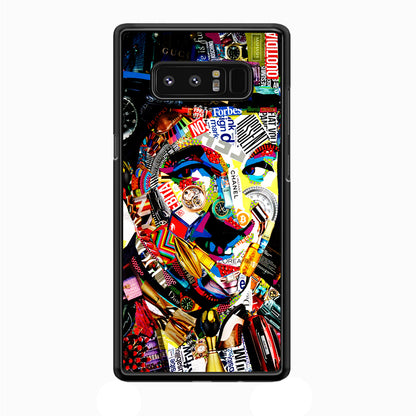 Charlie Chaplin Abstract Art Samsung Galaxy Note 8 Case