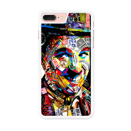 Charlie Chaplin Abstract Art iPhone 8 Plus Case