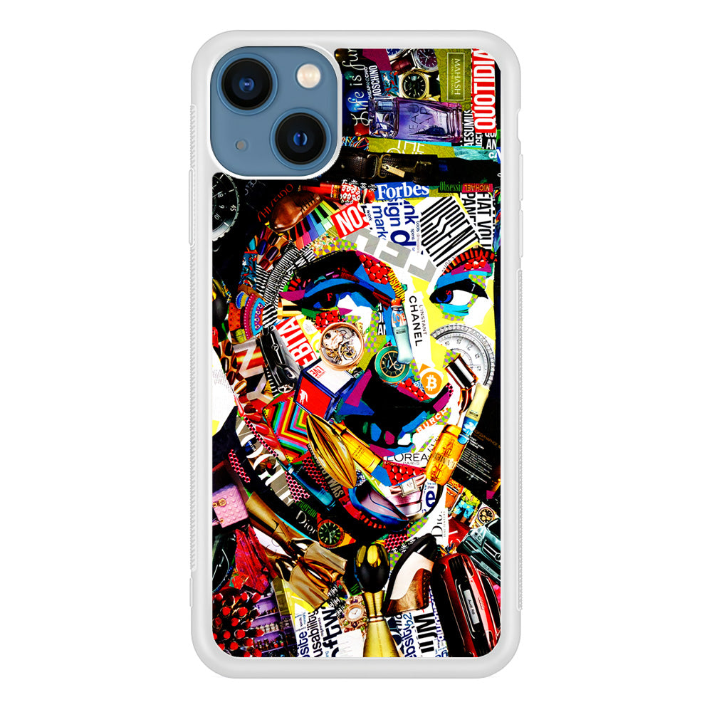 Charlie Chaplin Abstract Art iPhone 13 Mini Case