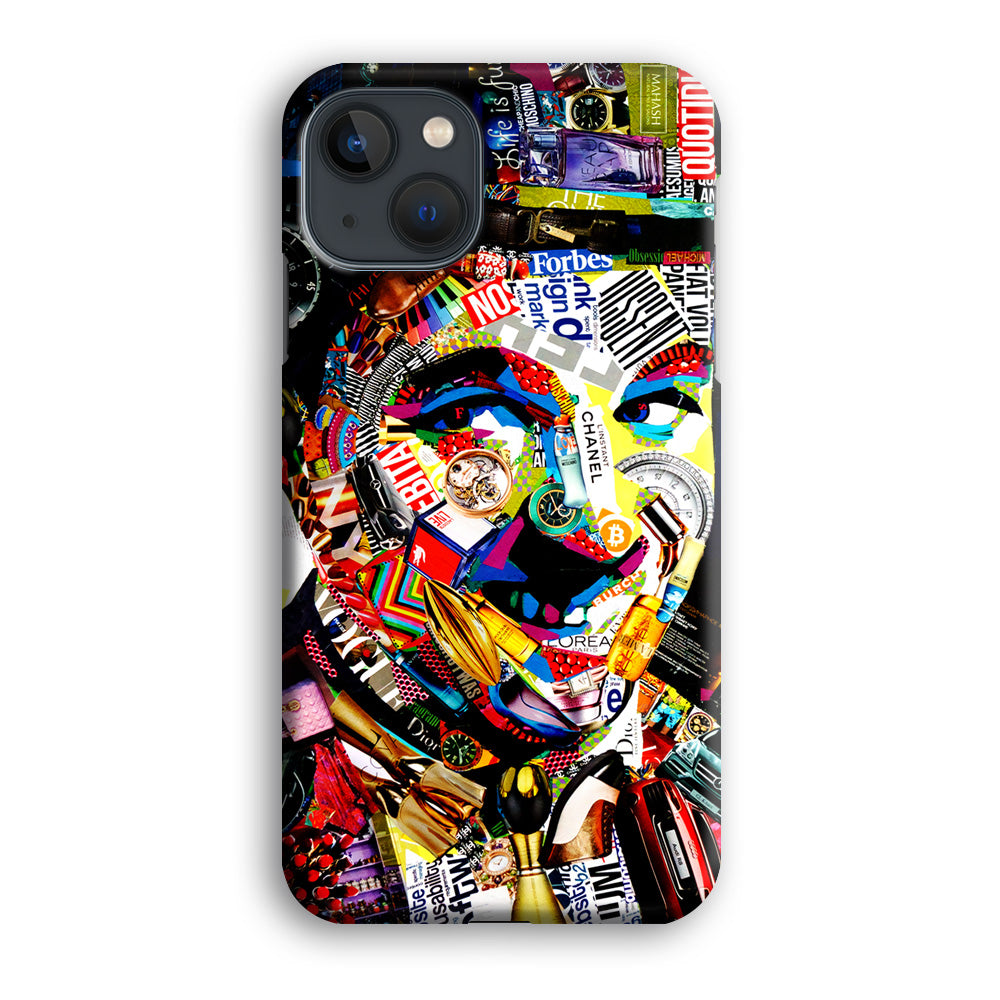 Charlie Chaplin Abstract Art iPhone 13 Mini Case