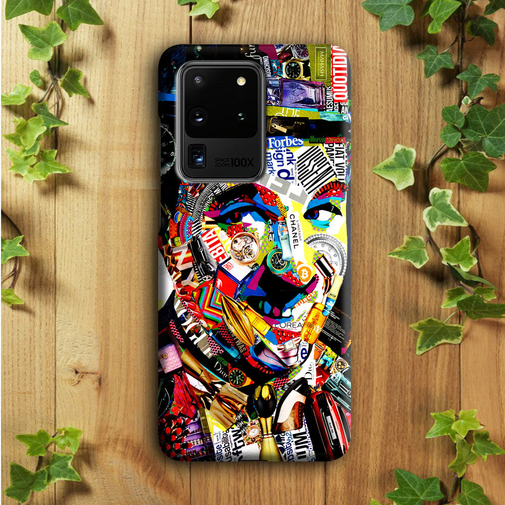 Charlie Chaplin Abstract Art Samsung Galaxy S20 Ultra Case