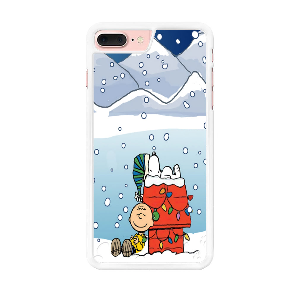 Charlie and Snoopy Sleep on The Snow iPhone 8 Plus Case