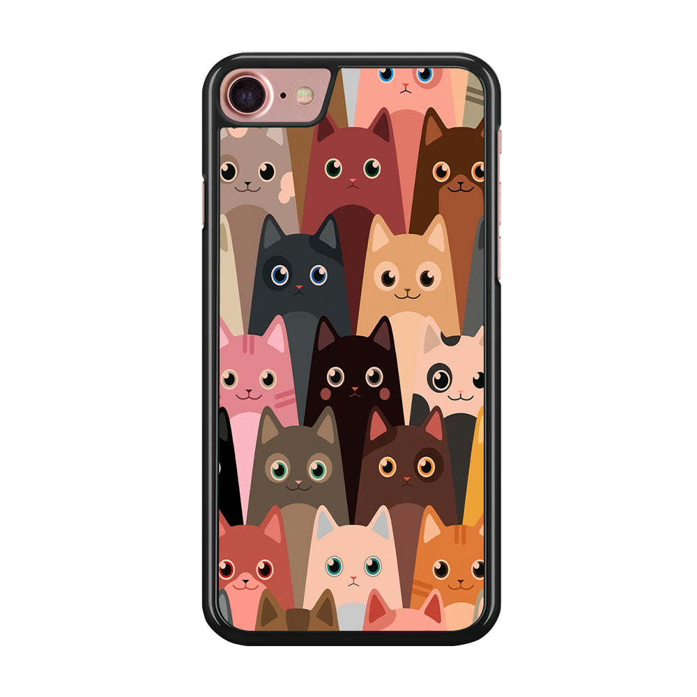 Cute Cat Doodle iPhone 8 Case