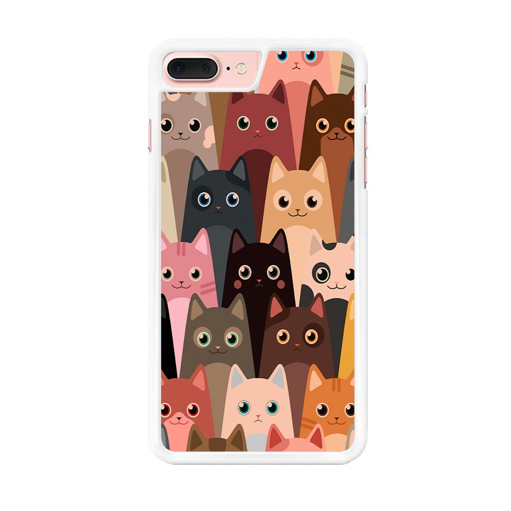 Cute Cat Doodle iPhone 8 Plus Case