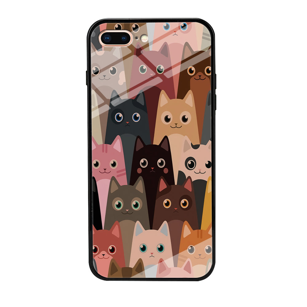 Cute Cat Doodle iPhone 8 Plus Case