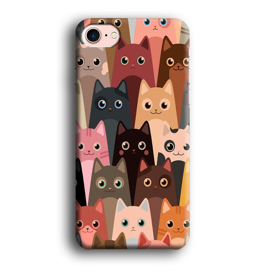 Cute Cat Doodle iPhone 8 Case