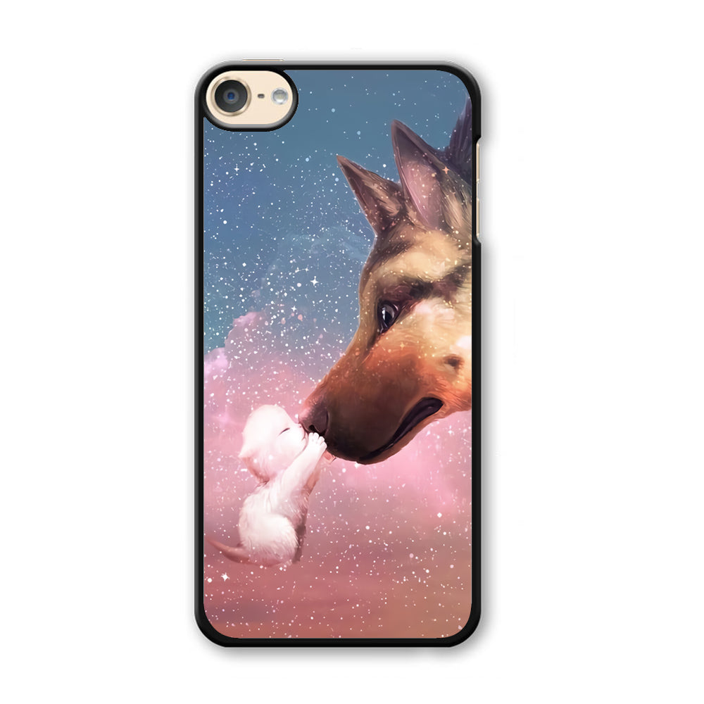 Cute Cat Kiss Dog iPod Touch 6 Case